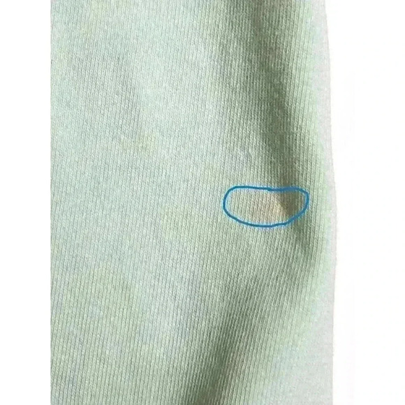 Catherines Supima Collection top 2X square neck short sleeve green flaw - Picture 8 of 9